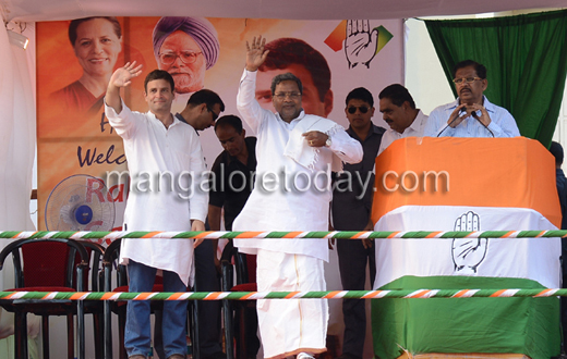 Rahul gandhi rally in Mangalore 